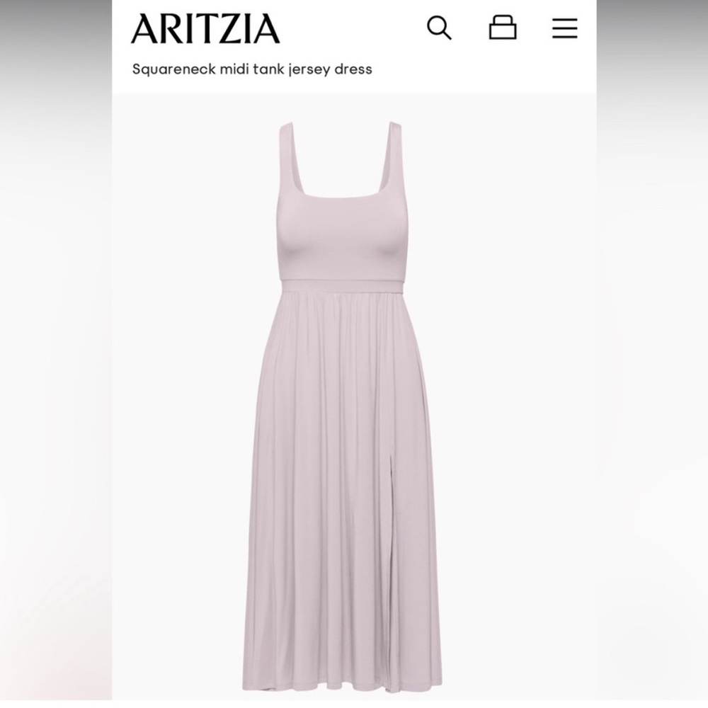 NWT Aritzia Wilfred Market Slit Dress XS Blush/Pink